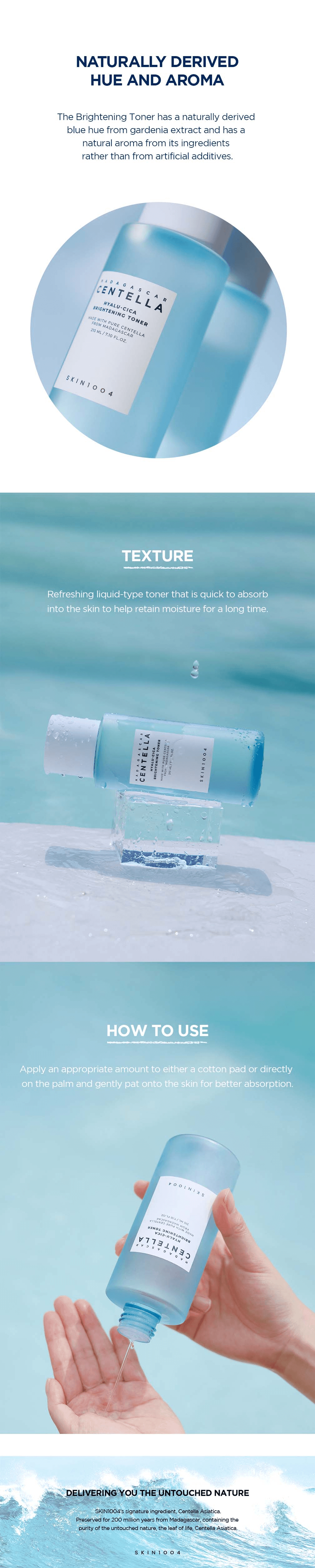 SKIN1004 Madagascar Centella Hyalu-cica Brightening Toner 7.10 fl. oz.(210ml) detail 2