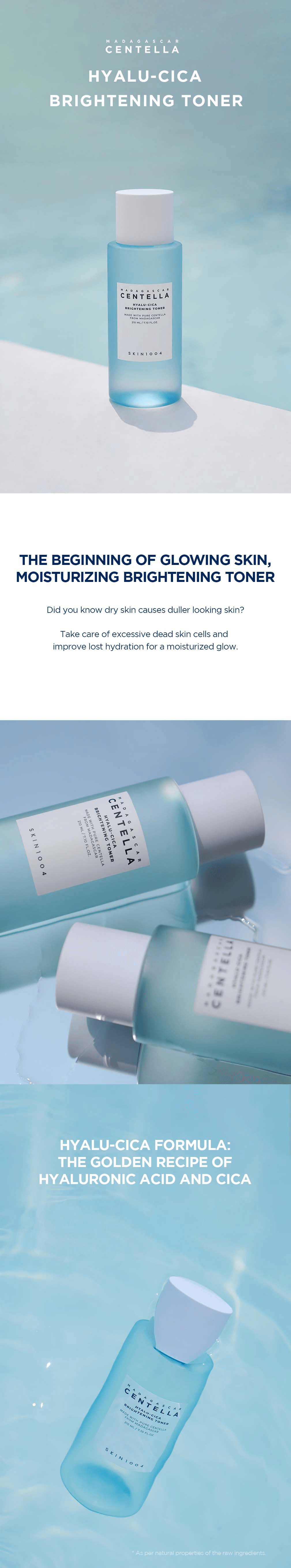 SKIN1004 Madagascar Centella Hyalu-cica Brightening Toner 7.10 fl. oz.(210ml) detail 1