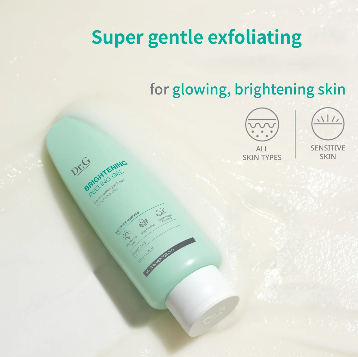 Dr.G Brightening Peeling Gel 4.23 oz.(120g) Set +2.12 oz.(60g) + Serum 0.07 fl. oz.(2ml) detail 1