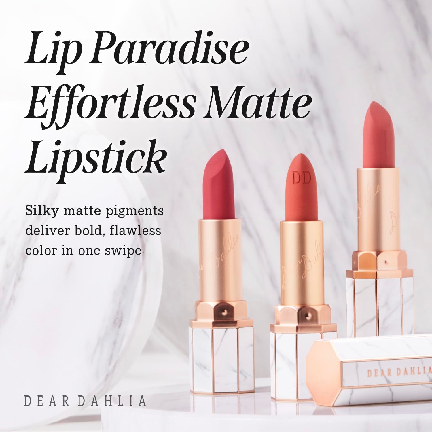 [5colors] DEAR DAHLIA Effortless Matte Lipstick 0.11 oz.(3.2g) detail 1