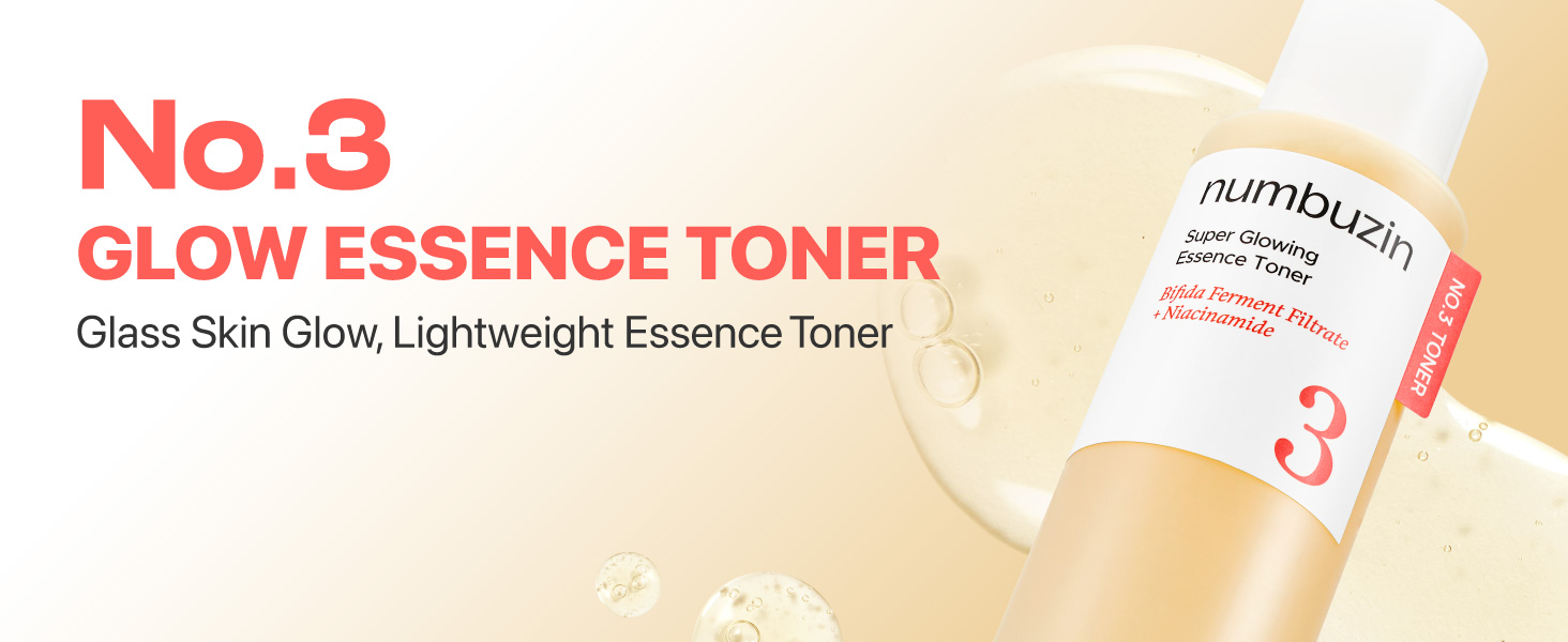numbuzin No.3 Super Glowing Essence Toner 6.76 fl. oz.(200ml