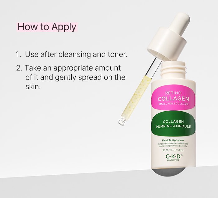 CKD Retino Collagen Small Molecule 300 Collagen Pumping Ampoule 1.01 fl. oz.(30ml) detail 6