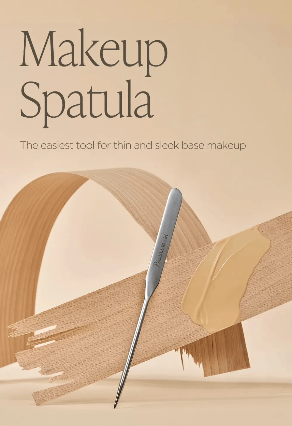 Piccasso Makeup Spatula Special Set (+ Latex Square Sponge x 2) detail 1