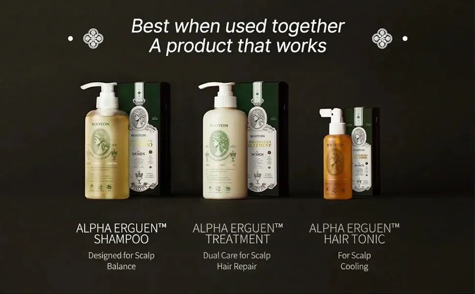 rooton Alpha Erguen Shampoo 17 fl. oz.(500ml) detail 4