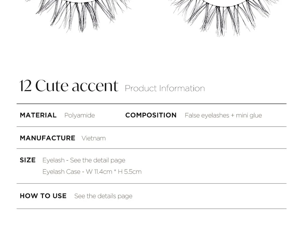 [2types] Piccasso Eyeme x Makeup Artist Collaboration Eye Lash detail 15
