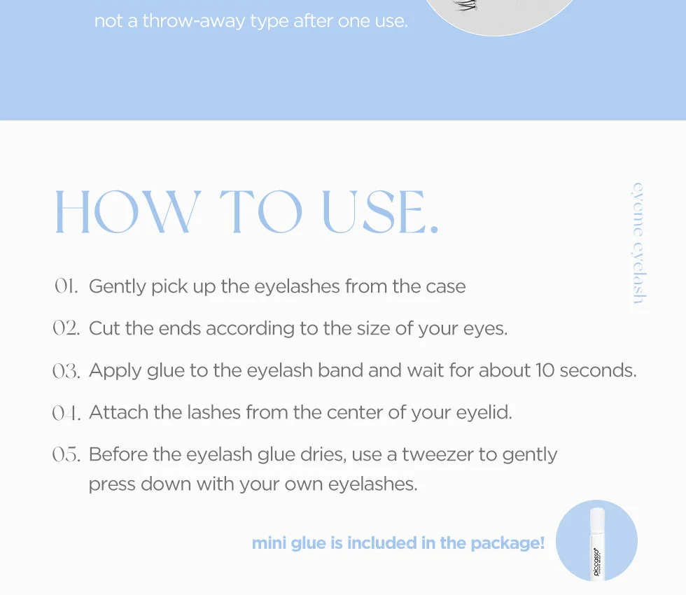 [2types] Piccasso Eyeme x Makeup Artist Collaboration Eye Lash detail 12