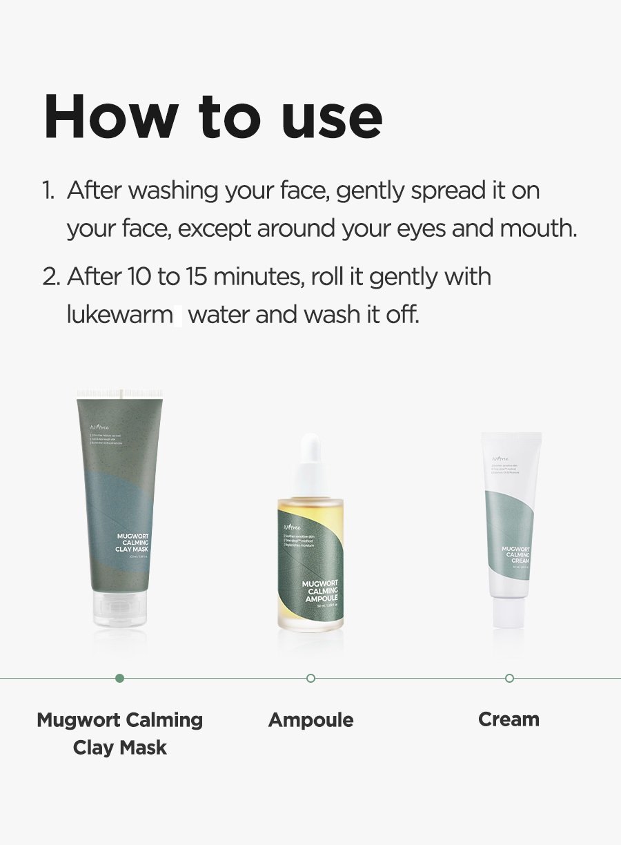 Isntree Mugwort Calming Clay Mask 3.38 fl. oz.(100ml) detail 5