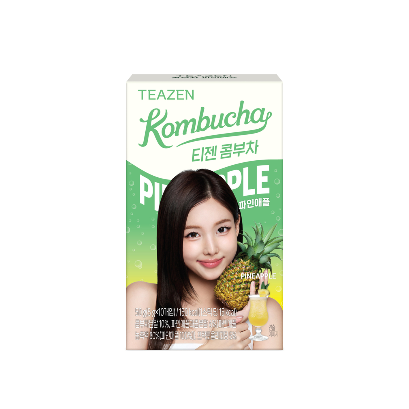 ダイエット・健康 KombuchaMana Teazen Kombucha Pineapple 0.18 oz.(5g) x 10ea | OLIVE YOUNG US