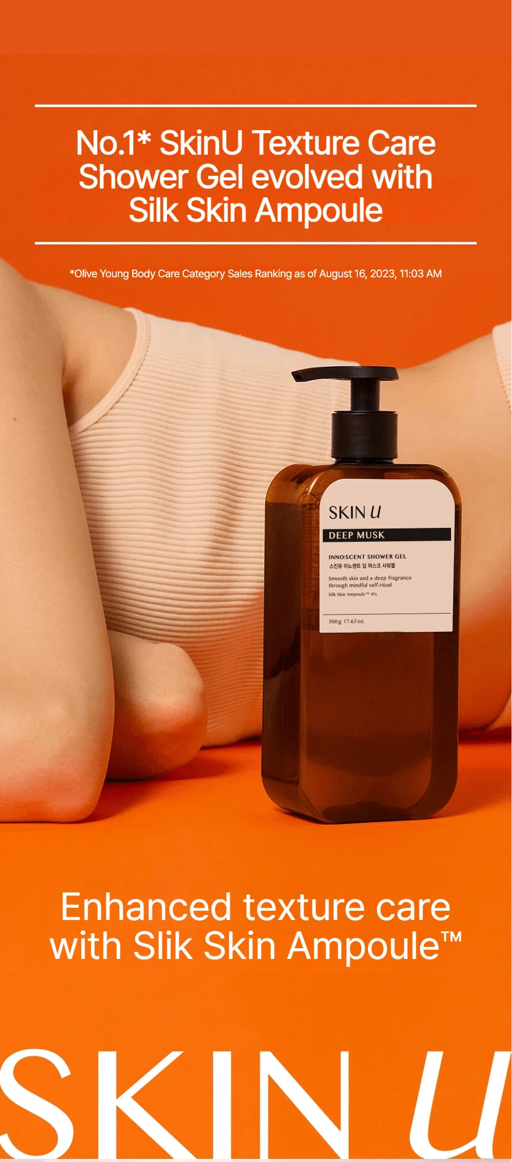 Skin U Inno:scent Deep Musk Shower Gel 17.63 oz.(500g) detail 4