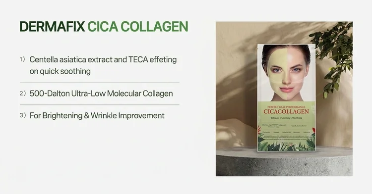 Dermafix Perfect Real Performance Cica Collagen Mask Sheet 0.81 oz.(23g) x 2ea detail 2