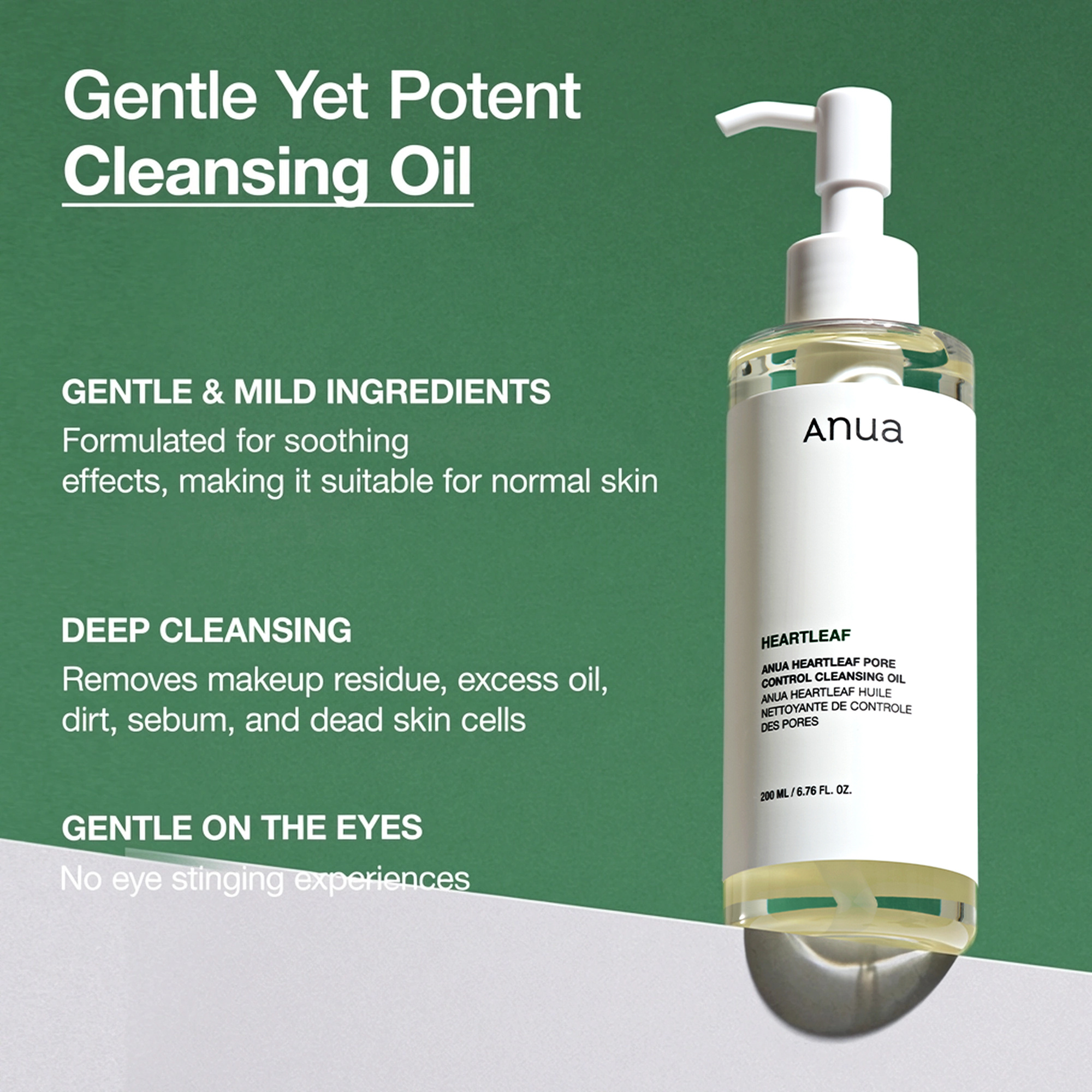 Anua Heartleaf Pore Control Cleansing Oil 6.76 fl. oz.(200ml) - Image 3 of 7