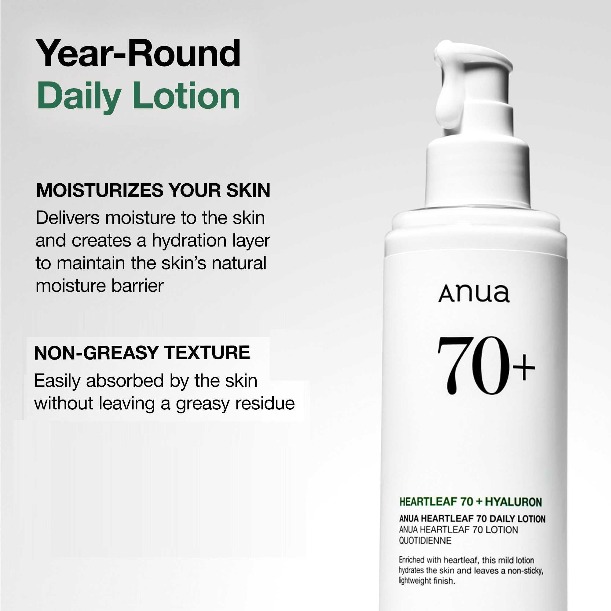 Anua Heartleaf 70 Daily Lotion 6.76 fl. oz.(200ml) detail 2