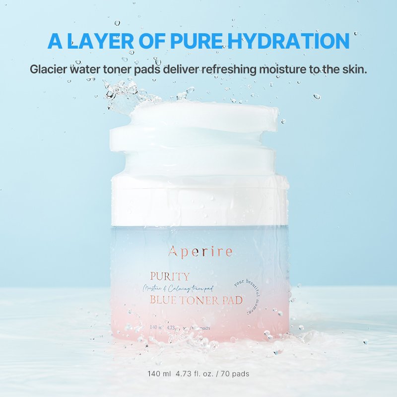 Aperire Purity Blue Toner Pad 70ct 4.73 fl. oz.(140ml) detail 1