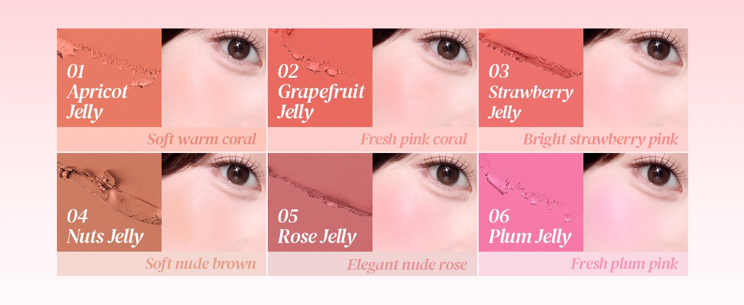 [6colors] Holika Holika Jelly Dough Blusher 0.14 oz.(4.2g) detail 3