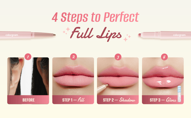 [6colors] COLORGRAM All In One Over-lip Maker 0.024 oz.(0.7g) detail 3