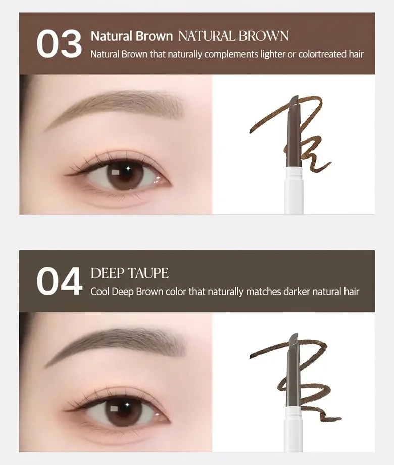 [7colors] WAKE MAKE Hard Brow Pencil 1+1 Special Set 0.016 oz.(0.25g) detail 7