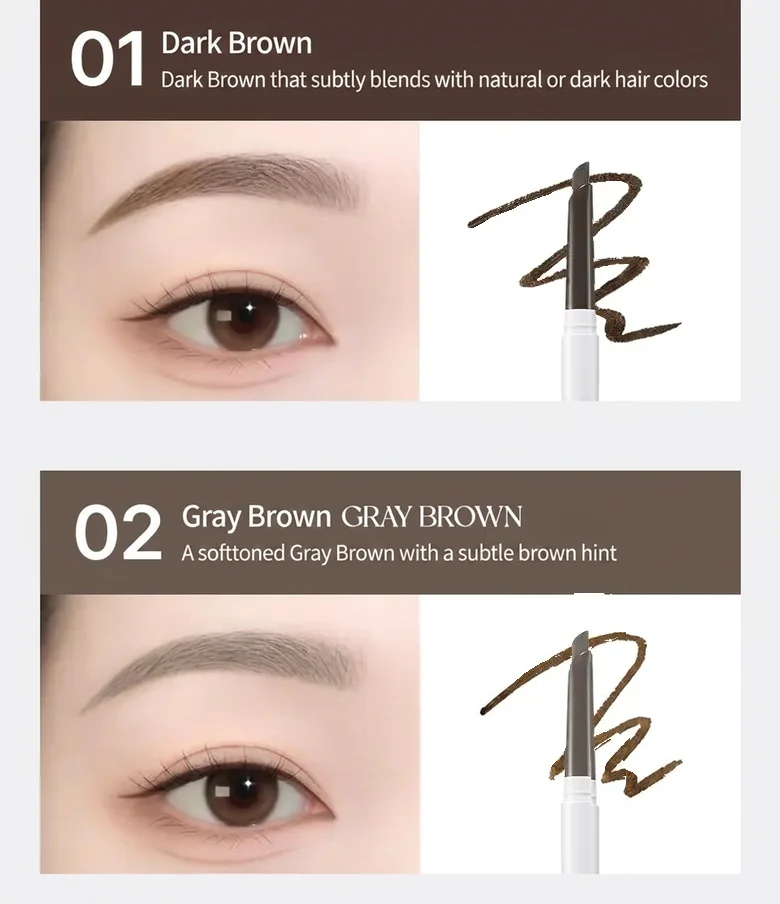 [7colors] WAKE MAKE Hard Brow Pencil 1+1 Special Set 0.016 oz.(0.25g) detail 6