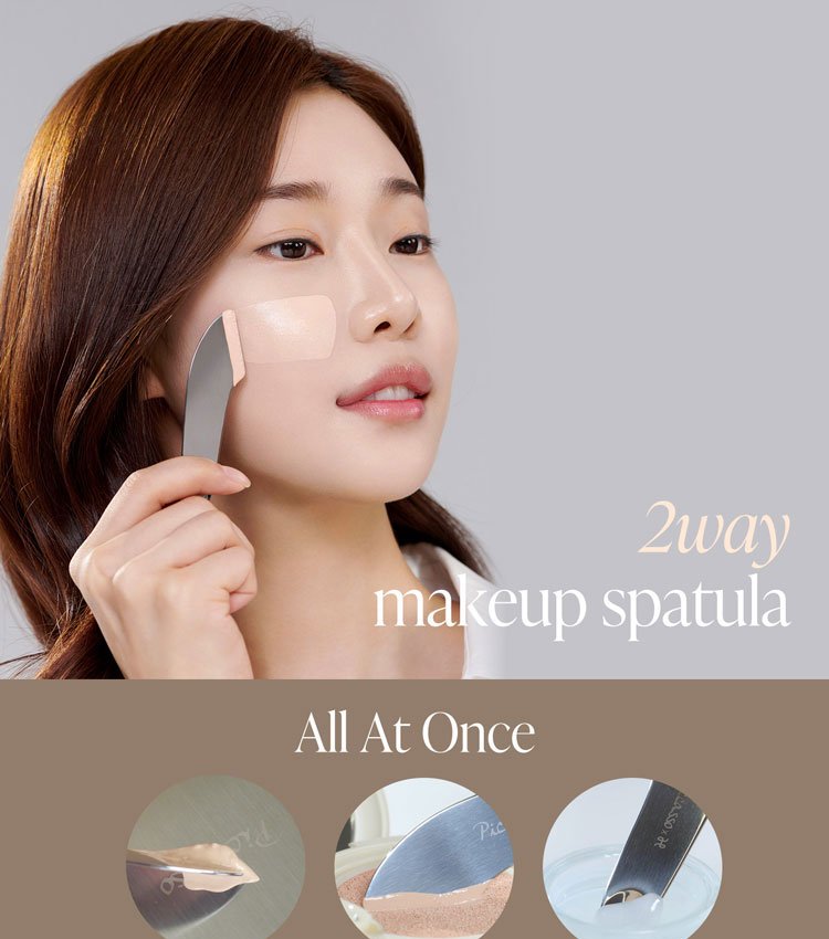 Piccasso 2way Makeup Spatula Set (+ Hydro Sponge x 2) detail 1