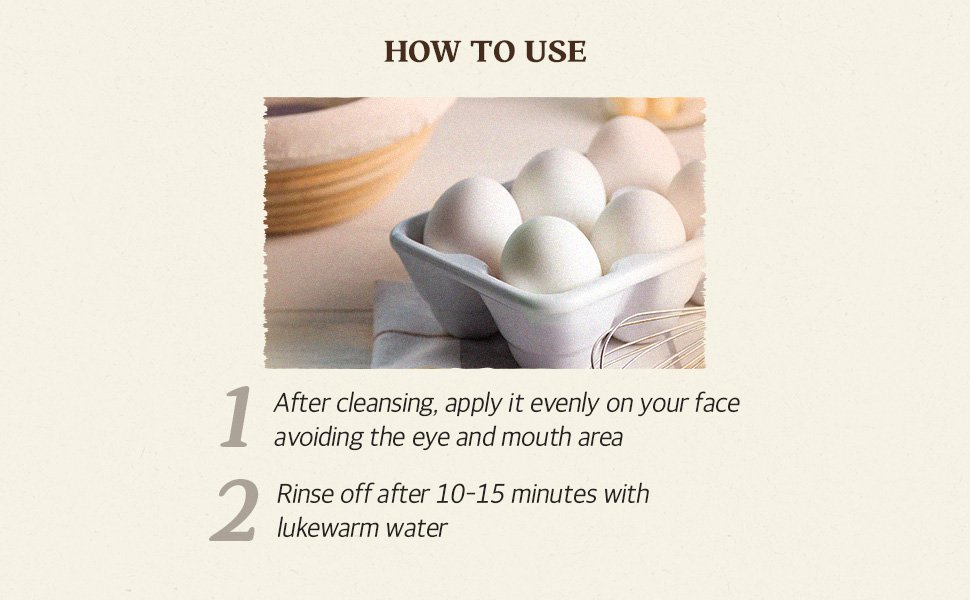 SKINFOOD Egg White Pore Mask 4.23 oz.(120g) detail 3