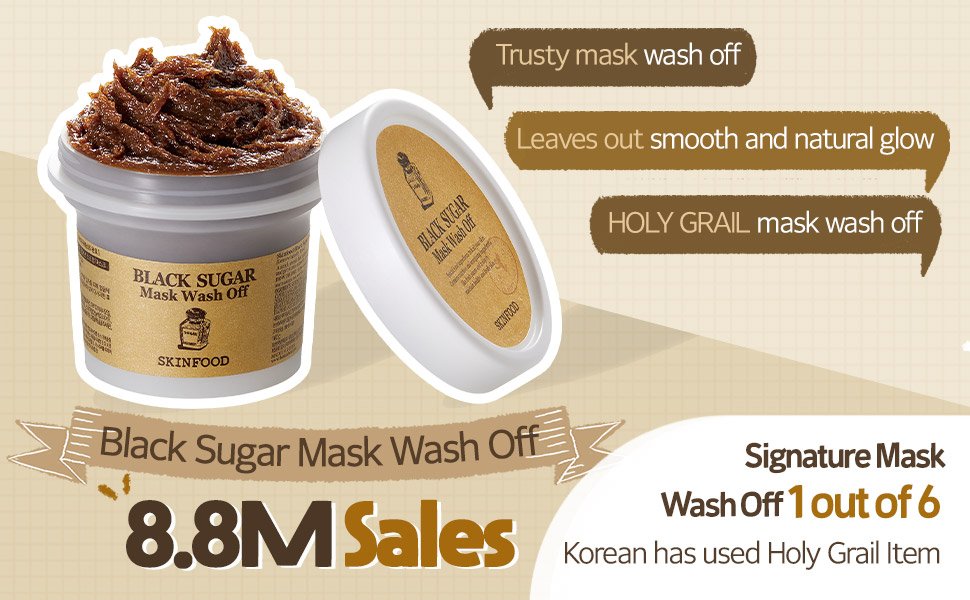 SKINFOOD Black Sugar Mask Wash Off 4.23 oz.(120g) detail 3