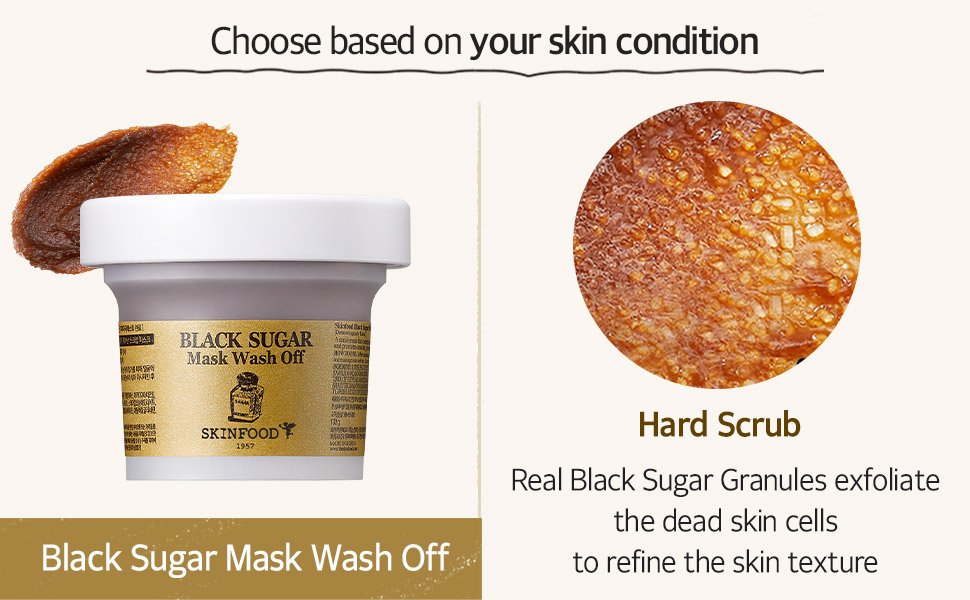 SKINFOOD Black Sugar Mask Wash Off 4.23 oz.(120g) detail 4
