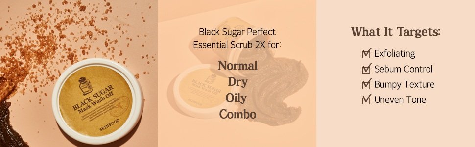 SKINFOOD Black Sugar Mask Wash Off 4.23 oz.(120g) detail 2