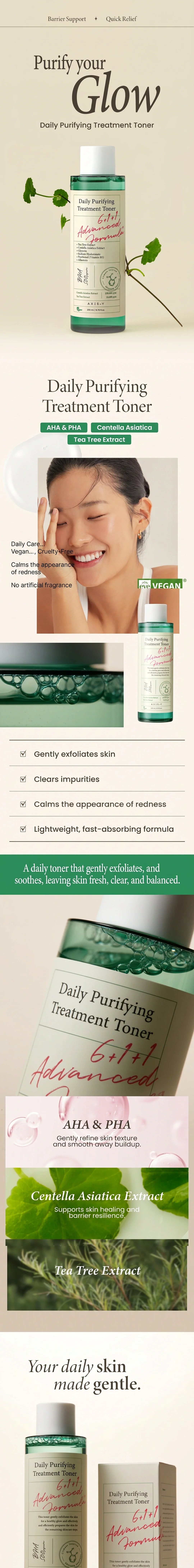 AXIS-Y Daily Purifying Treatment Toner 6.76 fl. oz.(200ml) detail 1