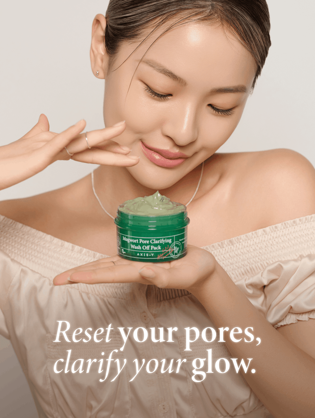 AXIS-Y Mugwort Pore Clairfying Wash Off Pack 3.4 fl. oz.(100ml) detail 3