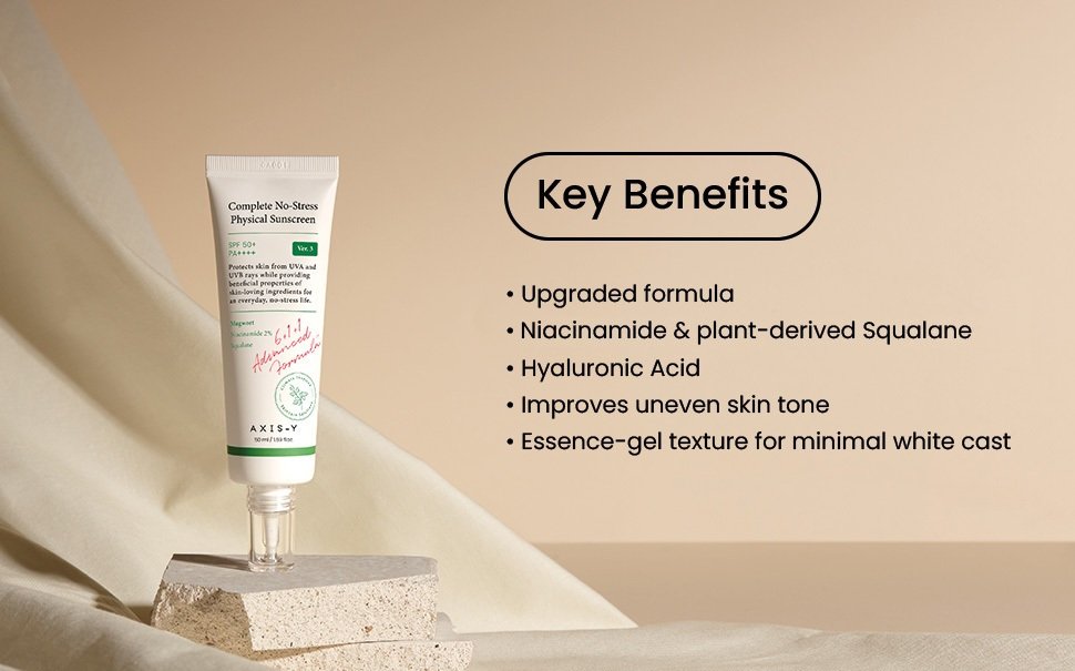 AXIS-Y Complete No-stress Physical Sunscreen Ver 3. 1.69 fl. oz.(50ml) detail 2