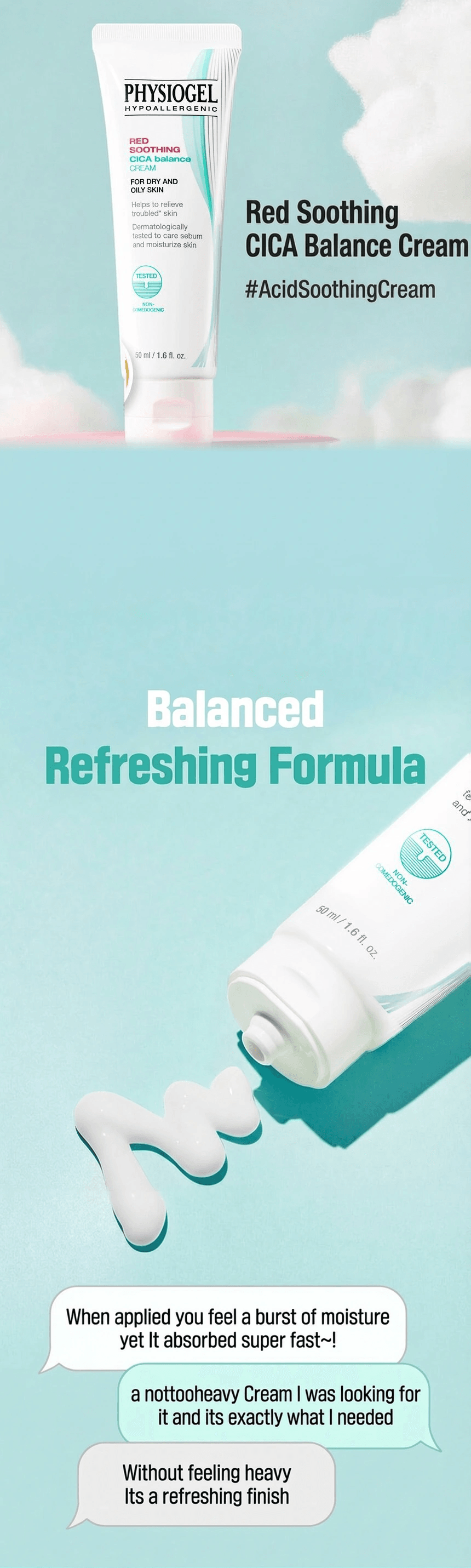 Physiogel Rs Cica Balance Cream 2.70 fl. oz.(80ml) detail 1