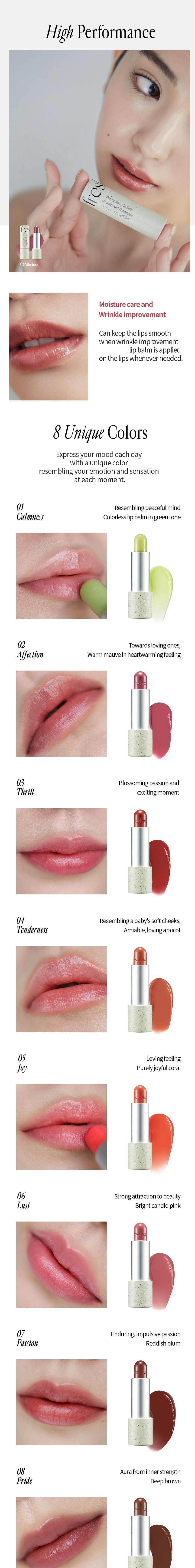 [7colors] freshian Sensual Vegan Lip Balm 0.11 oz.(3.3g) detail 2