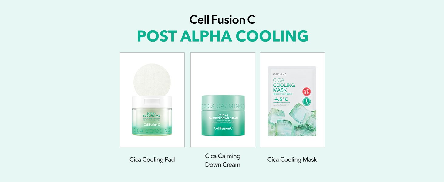 Cell Fusion C Post Α Cica Cooling Mask 0.95 oz.(27g) x 5ea detail 6