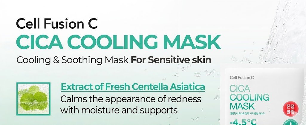 Cell Fusion C Post Α Cica Cooling Mask 0.95 oz.(27g) x 5ea detail 2