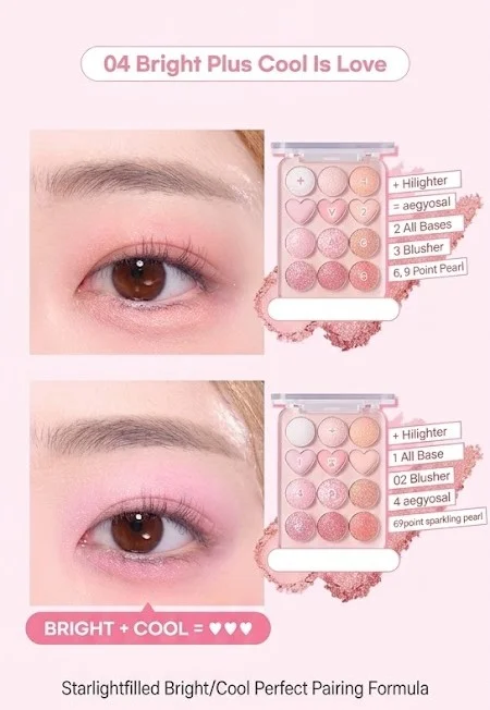 [4colors] COLORGRAM Pin Point Eyeshadow Palette detail 5