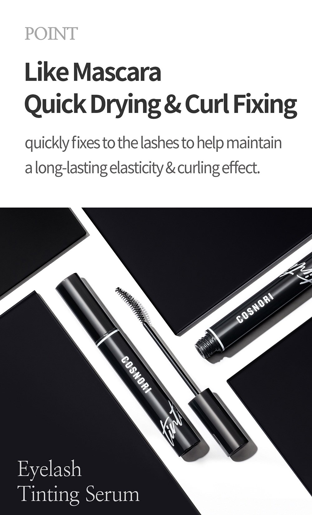 COSNORI Eyelash Tinting Serum 01 Deep Black 0.3 fl. oz.(9g) detail 5