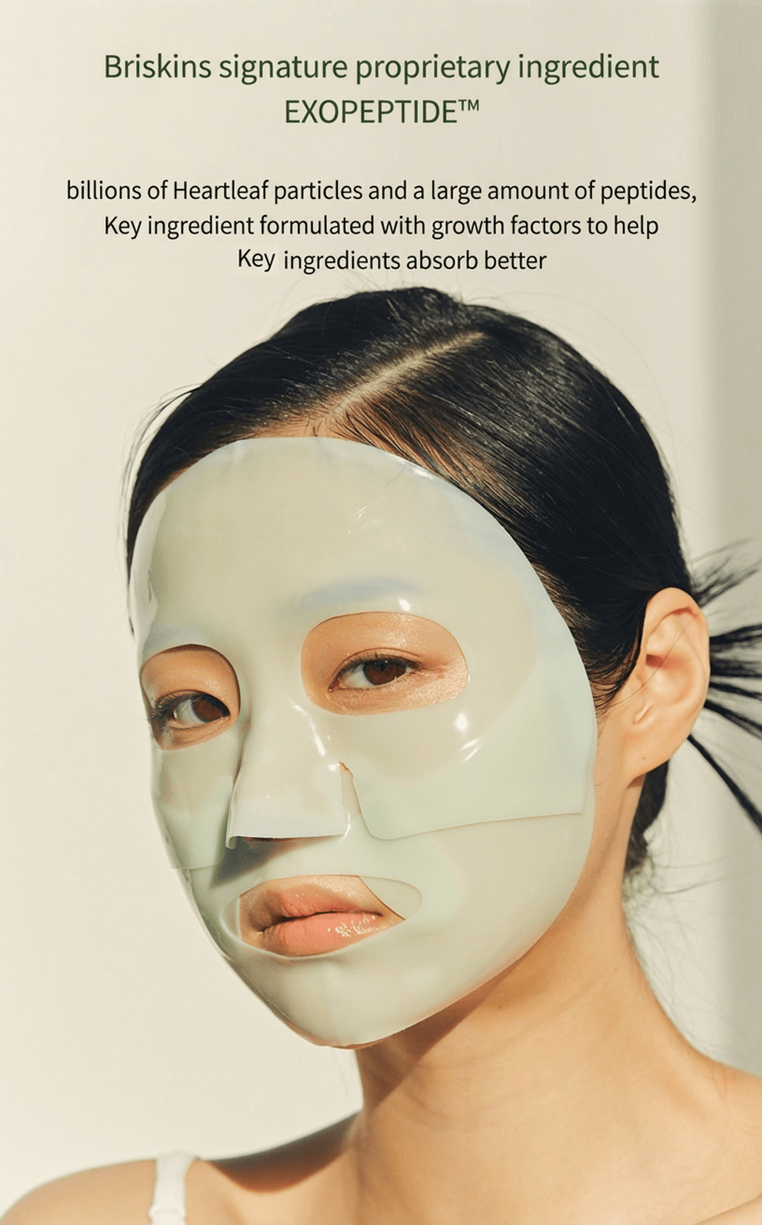 briskin Houttuynia Cordata Exopeptide™ Collagen Mask 1.41 oz.(40g) detail 5