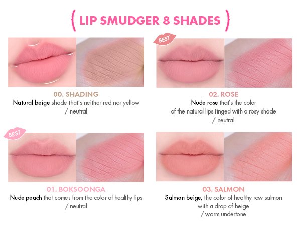 [4colors] AMUSE Lip Smudger 0.01 oz.(0.5g) detail 3
