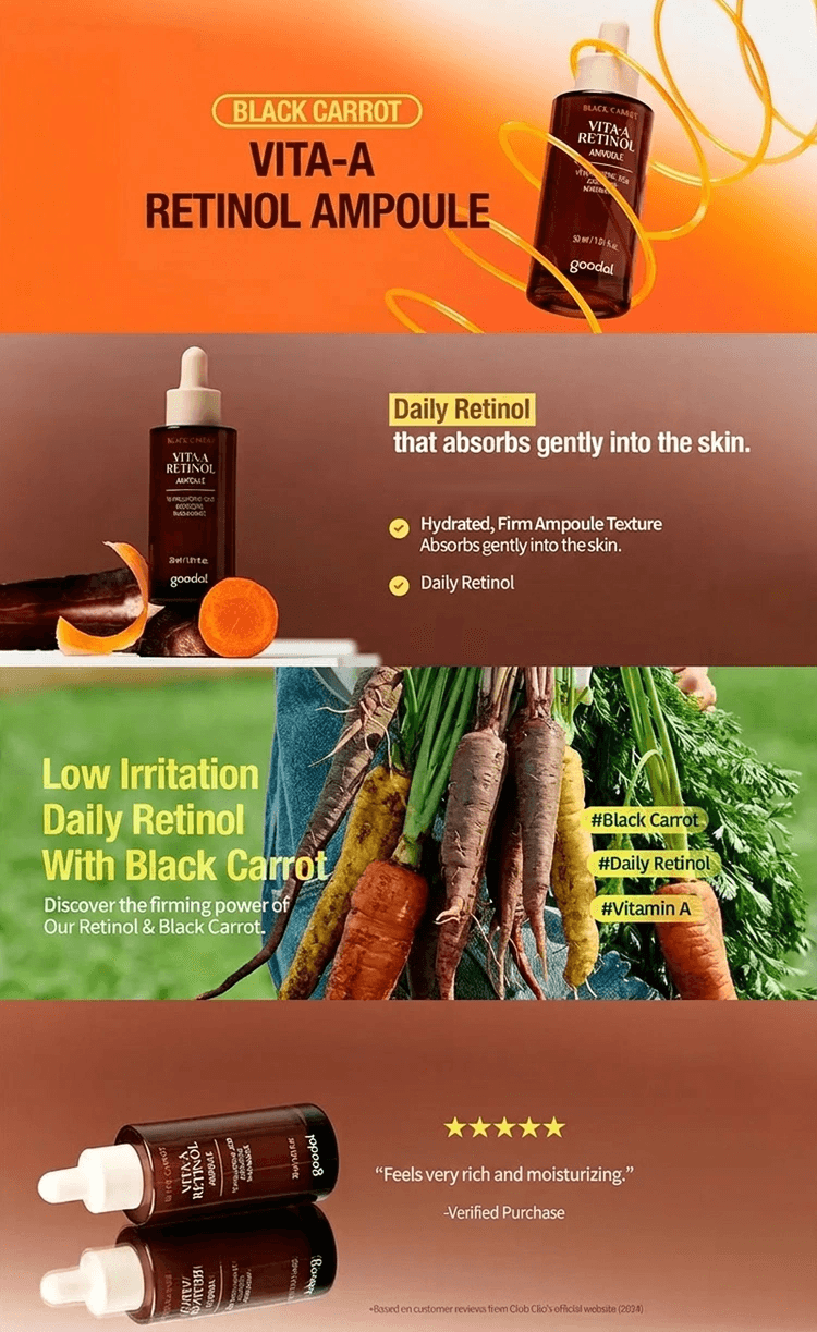 GOODAL Black Carrot Vita-a Retinol Ampoule 1.01 fl. oz.(30ml) detail 1