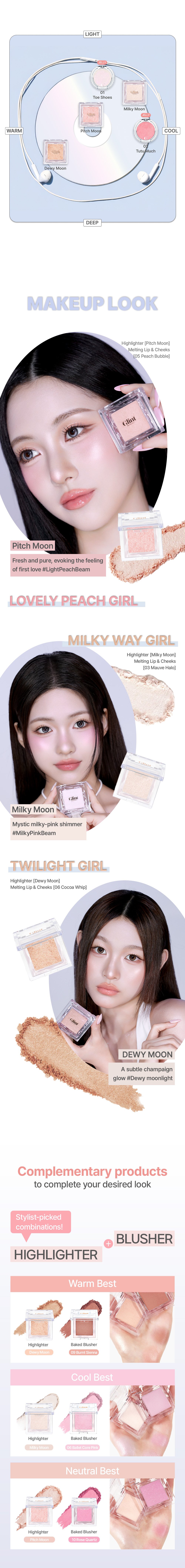 [3colors] GLINT Highlighter 0.08 oz.(2.3g) detail 2