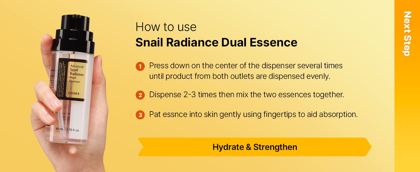COSRX Advanced Snail Radiance Dual Essence 2.70 fl. oz.(80ml) detail 4