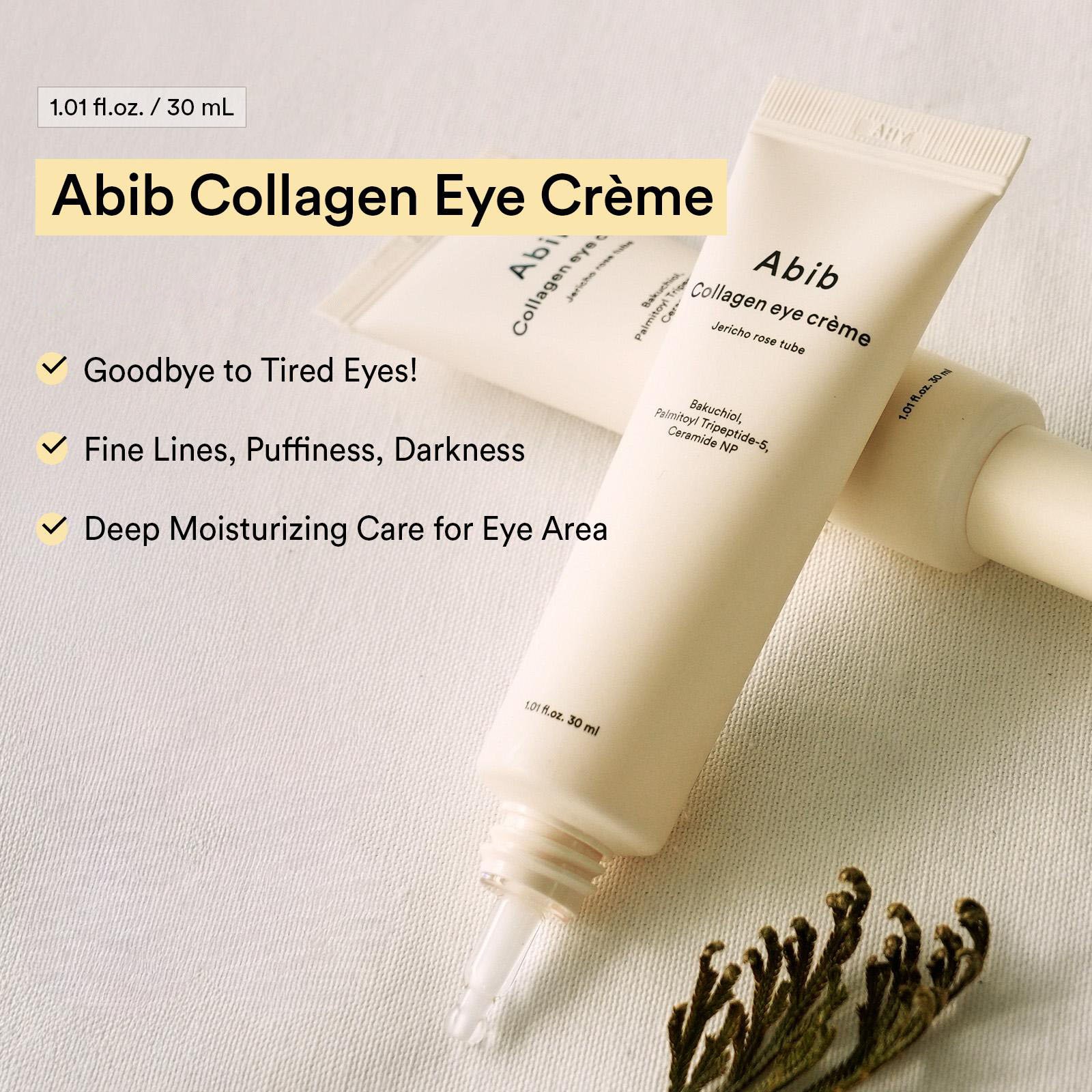 Abib Collagen Eye Crème Jericho Rose Tube 1.01 fl. oz.(30ml) detail 1