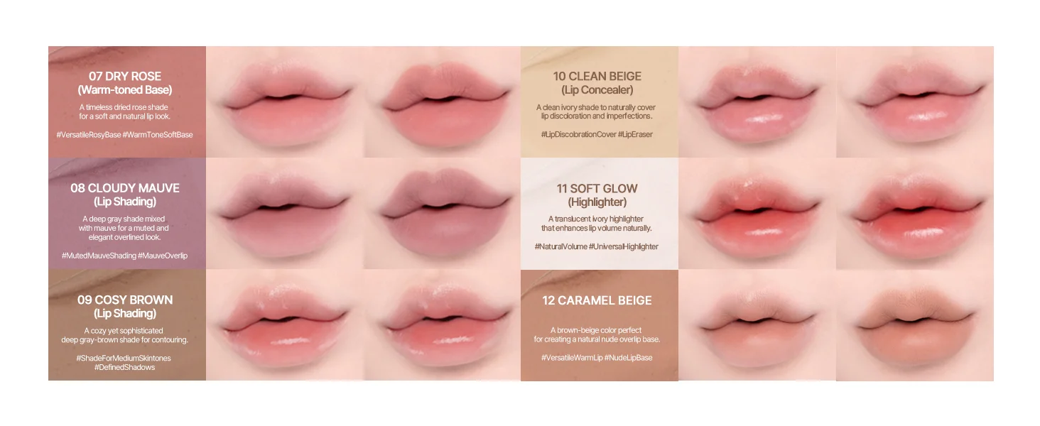 [10colors] Heart Percent Dote On Mood Lip Pencil 0.028 oz.(0.8g) detail 6