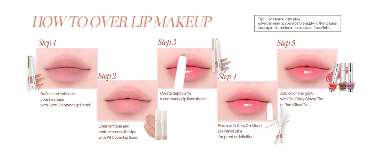 [10colors] Heart Percent Dote On Mood Lip Pencil 0.028 oz.(0.8g) detail 9