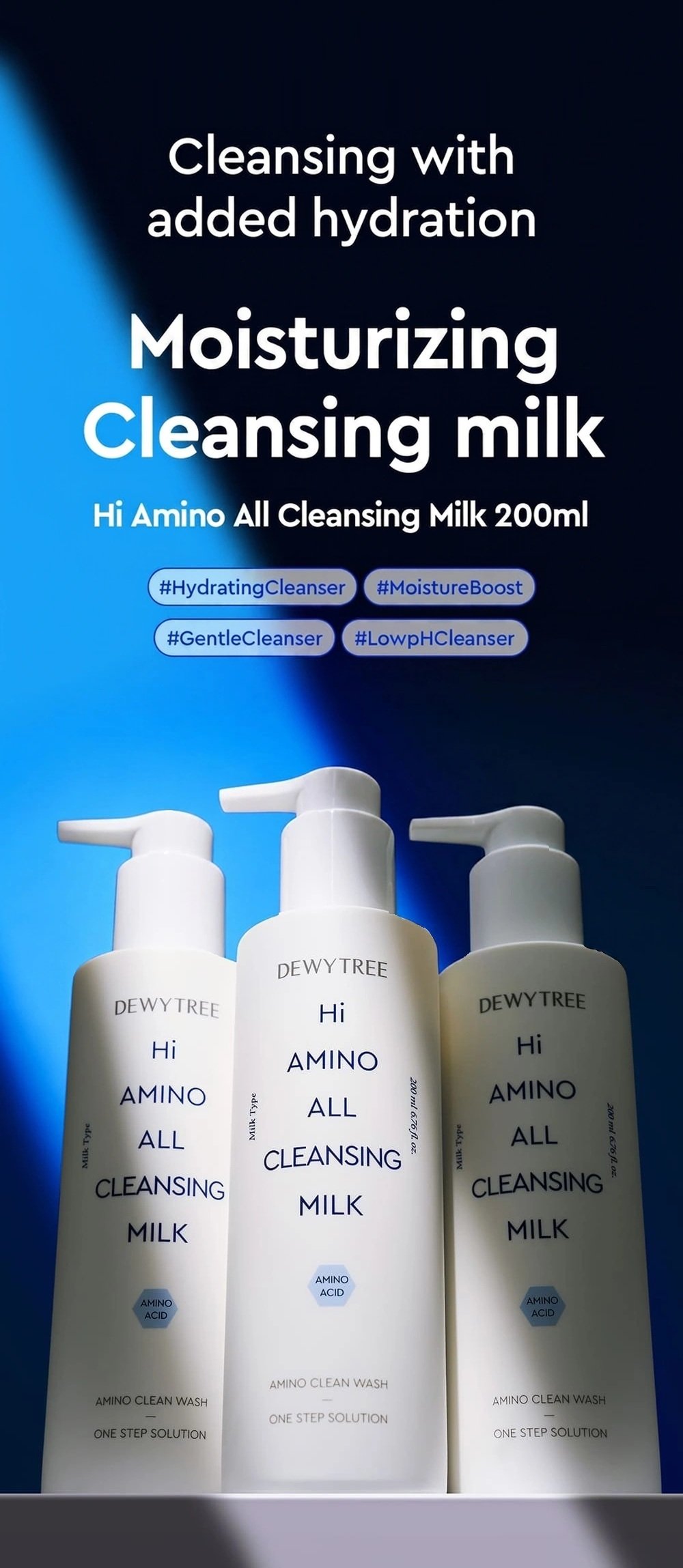 DEWYTREE Hi Amino All Cleansing Milk 7.44 oz.(200ml) detail 1