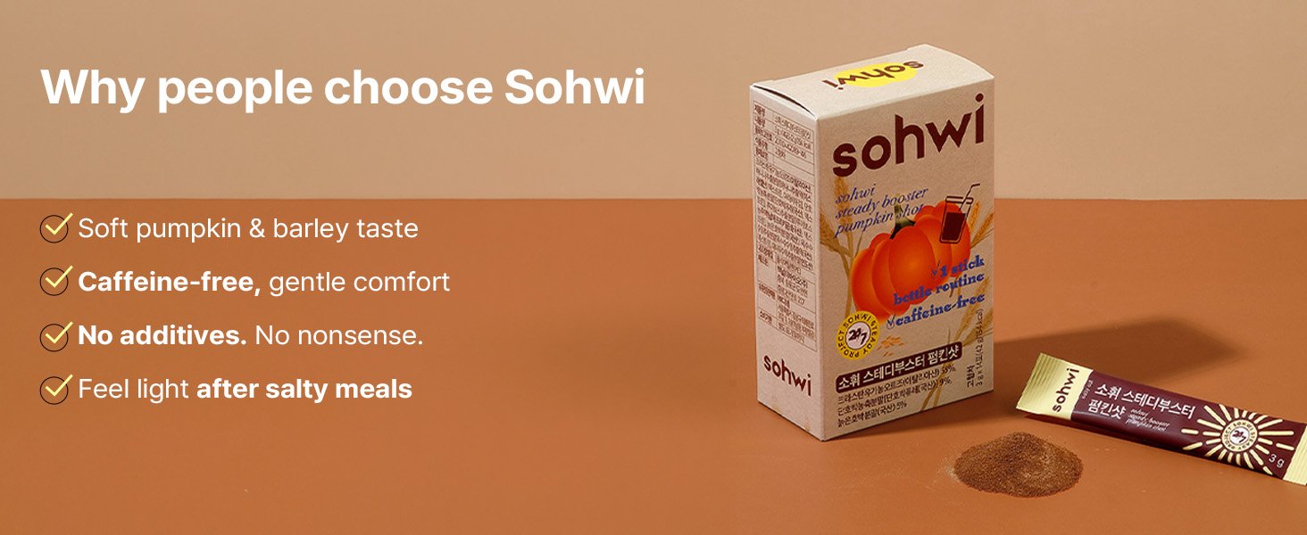 Sohwi Steady Booster Pumpkin Shot 0.1 oz.(3g) x 14ea detail 4