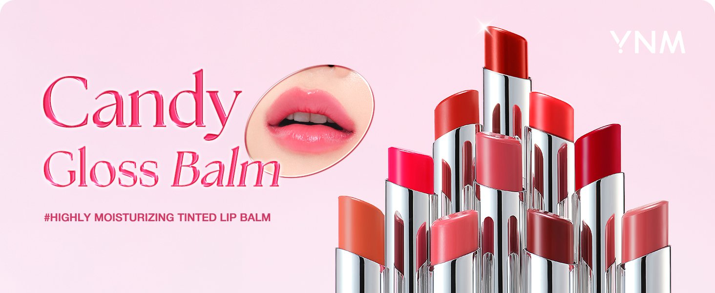 [5colors] Y.N.M Candy Gloss Balm 0.1 oz.(3g) detail 1