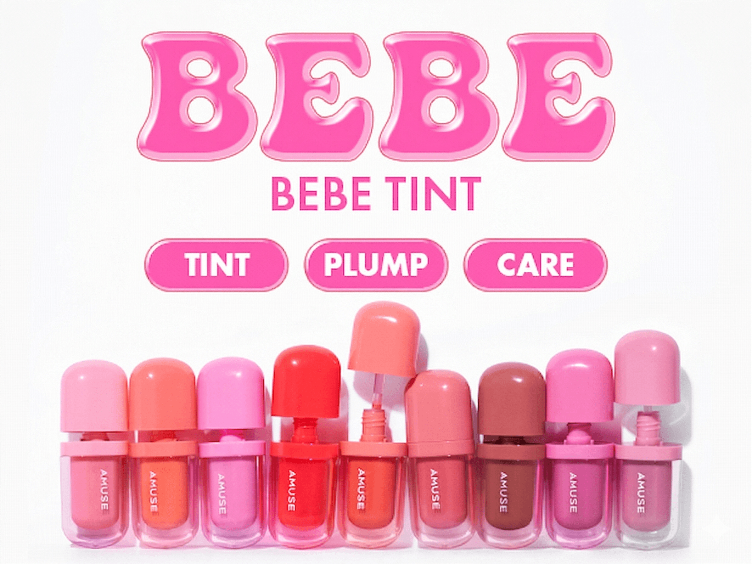 [8colors] AMUSE Bebe Tint 0.13 oz.(3.8g) detail 2