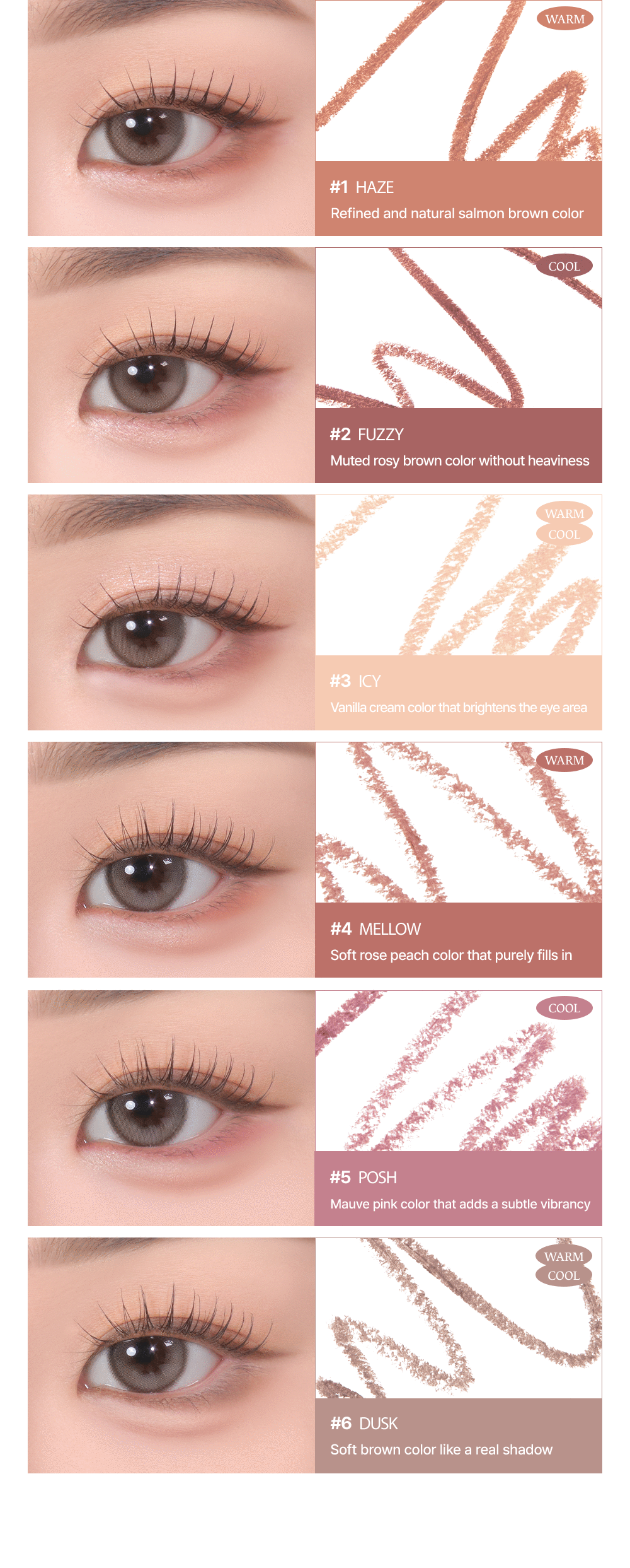 [8colors] too cool for school Artclass Smudging Under Liner 0.004 oz.(0.12g) detail 6