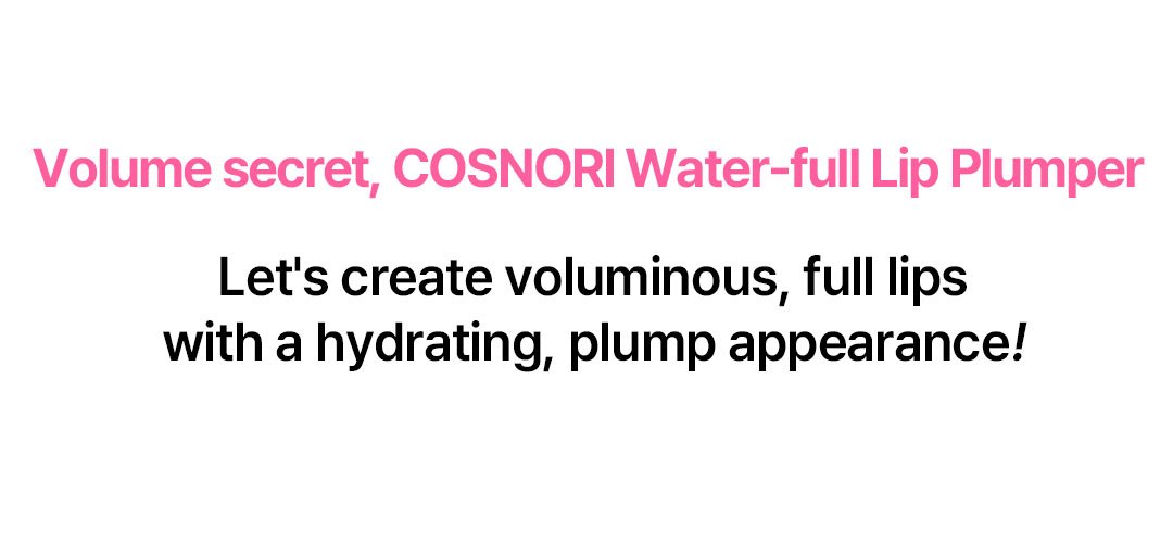 [4colors] COSNORI Water-full Lip Plumper 0.1 oz.(3.5g) detail 3