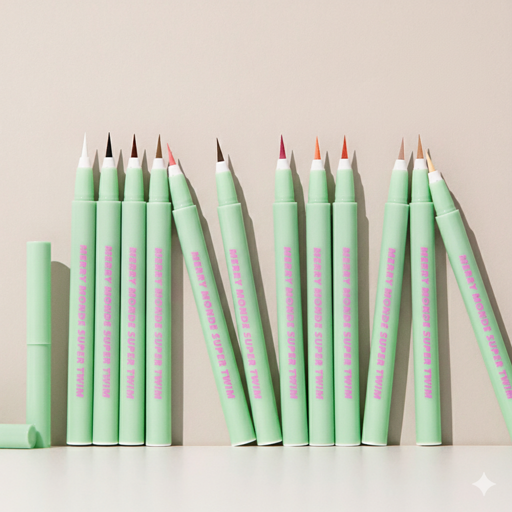 [10colors] Merrymonde Super Twim Pen Eyeliner 0.02 fl. oz.(0.5ml) - Image 6 of 6